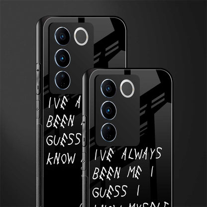 being myself back phone cover | glass case for vivo v27 pro 5g