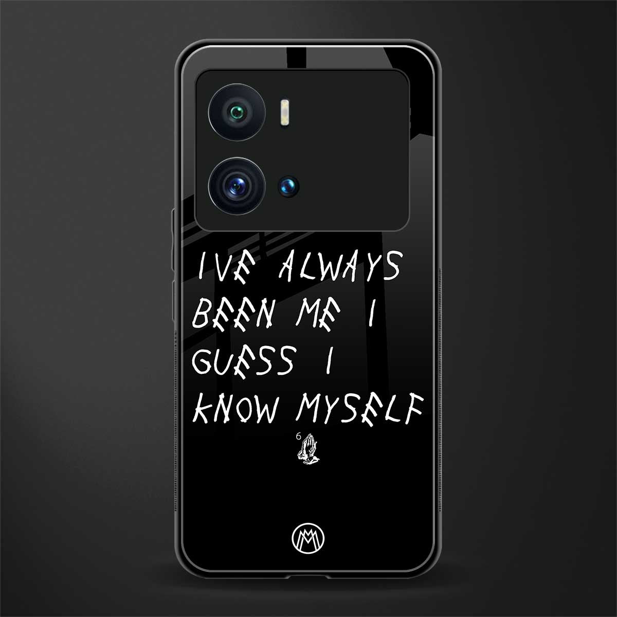 being myself back phone cover | glass case for iQOO 9 Pro