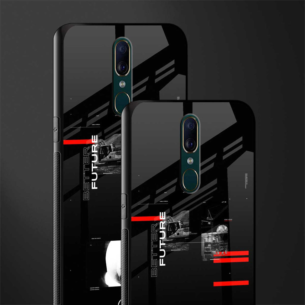better future dark aesthetic glass case for oppo f11 image-2
