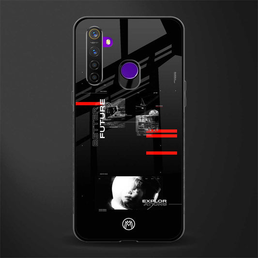 better future dark aesthetic glass case for realme 5s image