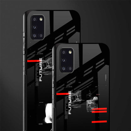 better future dark aesthetic glass case for samsung galaxy a31 image-2