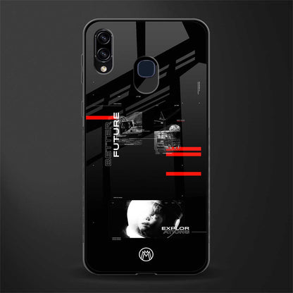 better future dark aesthetic glass case for samsung galaxy a20 image