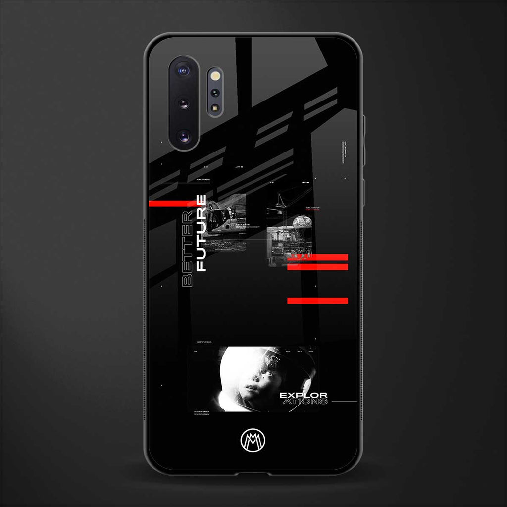 better future dark aesthetic glass case for samsung galaxy note 10 plus image