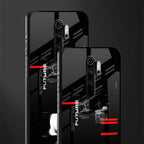 better future dark aesthetic glass case for redmi note 8 pro image-2