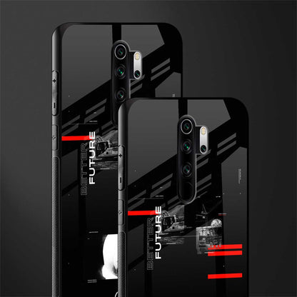 better future dark aesthetic glass case for redmi note 8 pro image-2