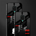 better future dark aesthetic glass case for redmi note 9 pro image-2