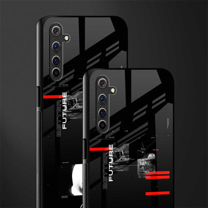 better future dark aesthetic glass case for realme 6 image-2