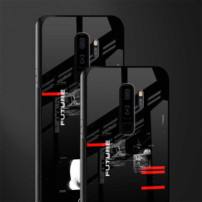 better future dark aesthetic glass case for samsung galaxy s9 plus image-2