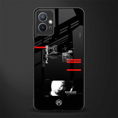 better future dark aesthetic glass case for vivo y75 5g image