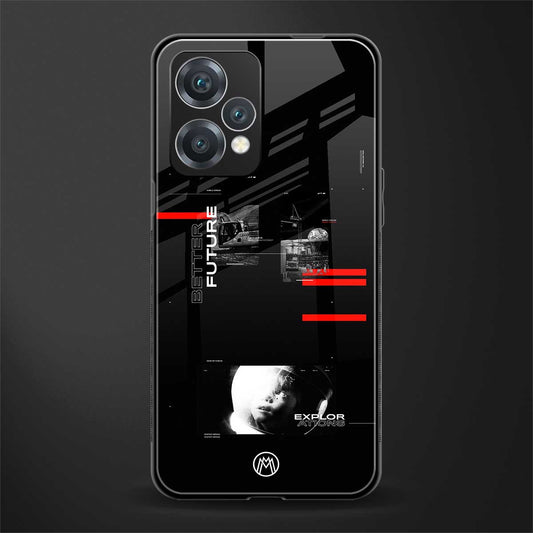 better future dark aesthetic back phone cover | glass case for realme 9 pro 5g