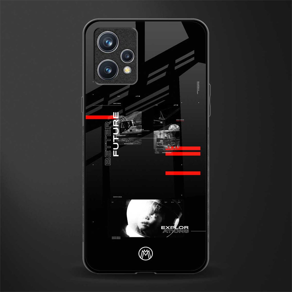 better future dark aesthetic glass case for realme 9 pro plus 5g image