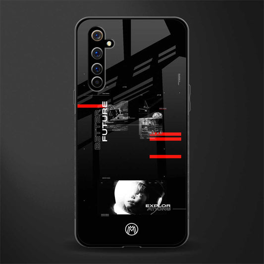 better future dark aesthetic glass case for realme x50 pro image