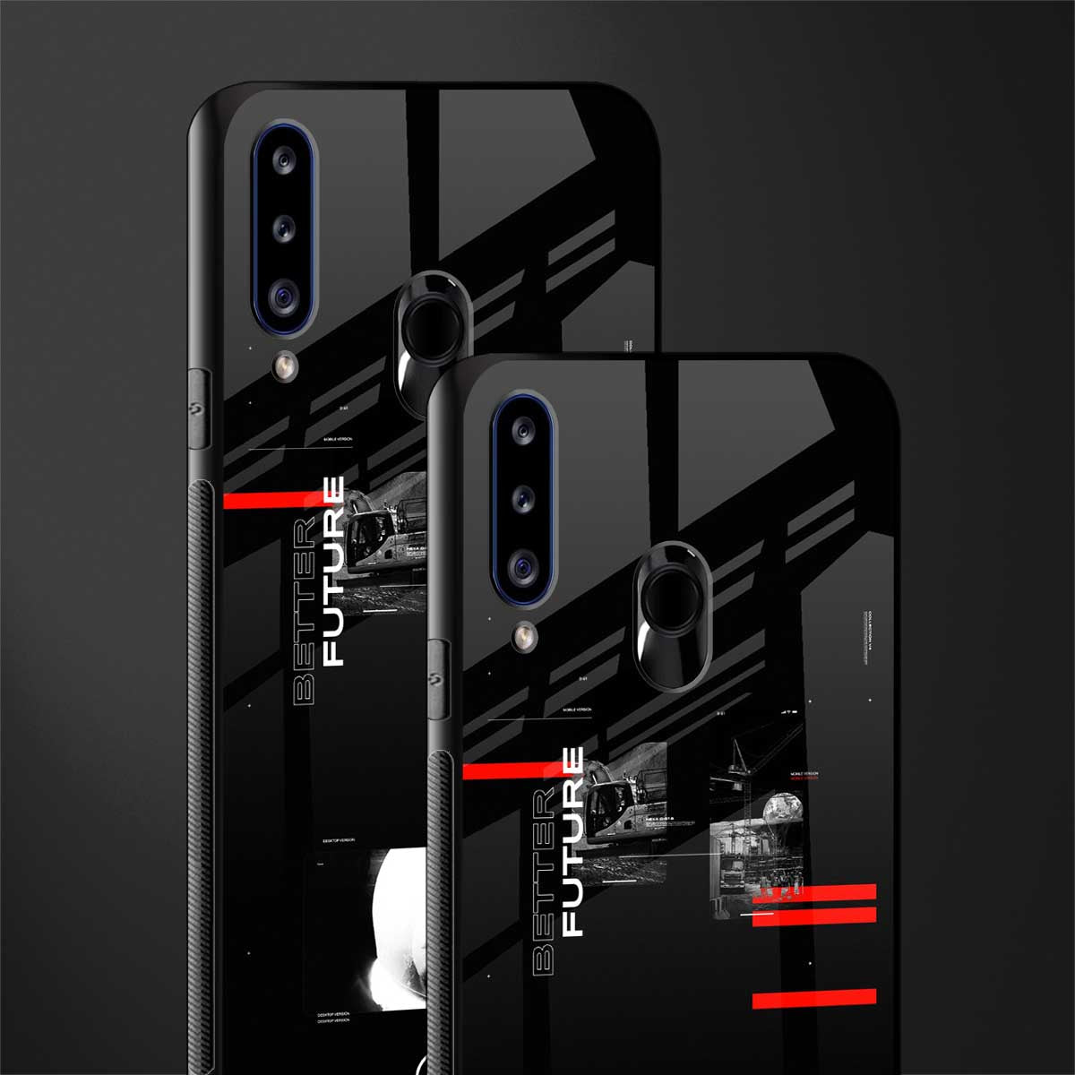 better future dark aesthetic glass case for samsung galaxy a20s image-2
