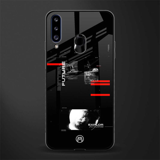 better future dark aesthetic glass case for samsung galaxy a20s image