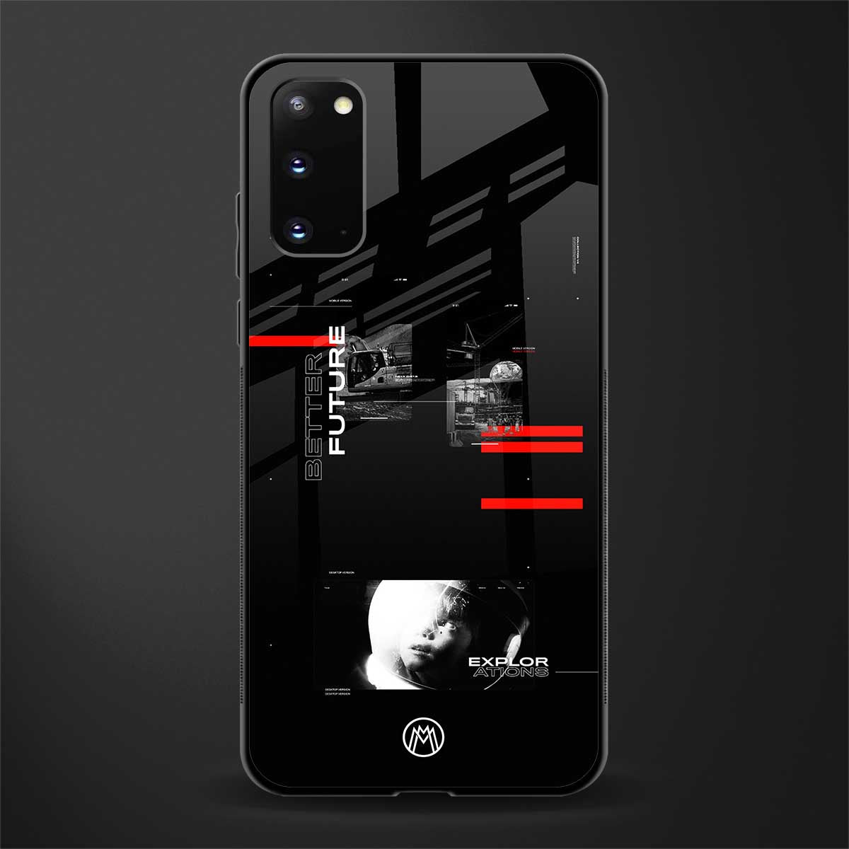 better future dark aesthetic glass case for samsung galaxy s20 image