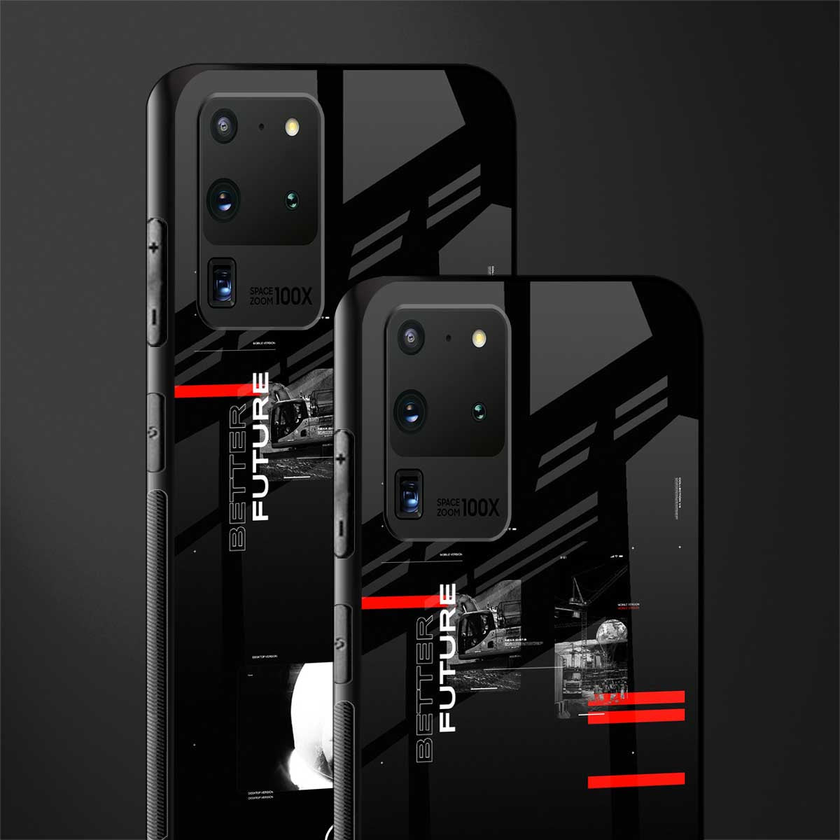 better future dark aesthetic glass case for samsung galaxy s20 ultra image-2