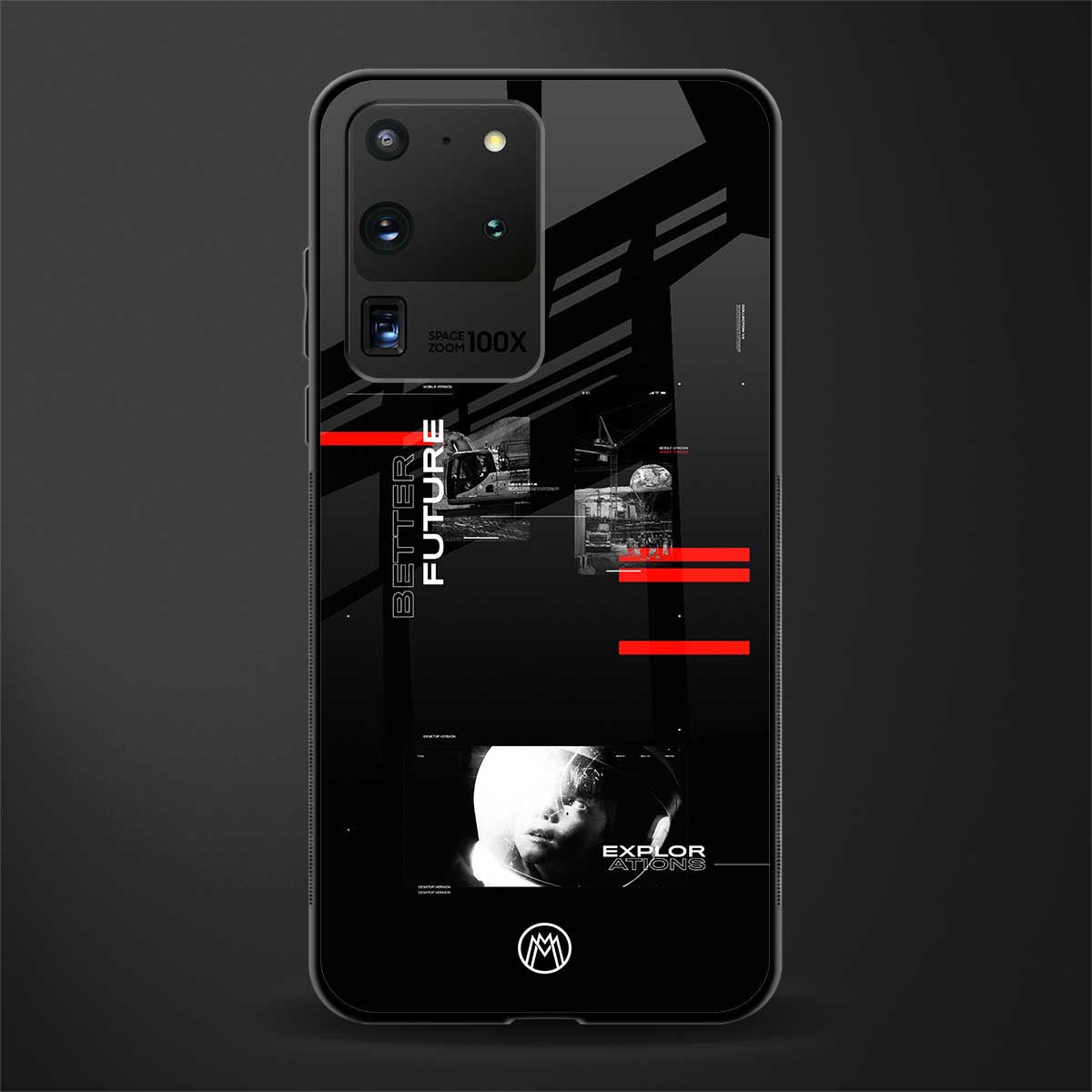 better future dark aesthetic glass case for samsung galaxy s20 ultra image