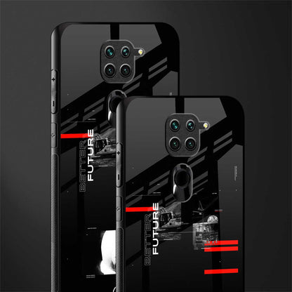 better future dark aesthetic glass case for redmi note 9 image-2