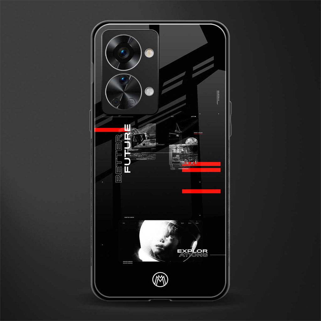 better future dark aesthetic glass case for phone case | glass case for oneplus nord 2t 5g