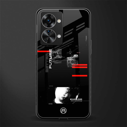 better future dark aesthetic glass case for phone case | glass case for oneplus nord 2t 5g