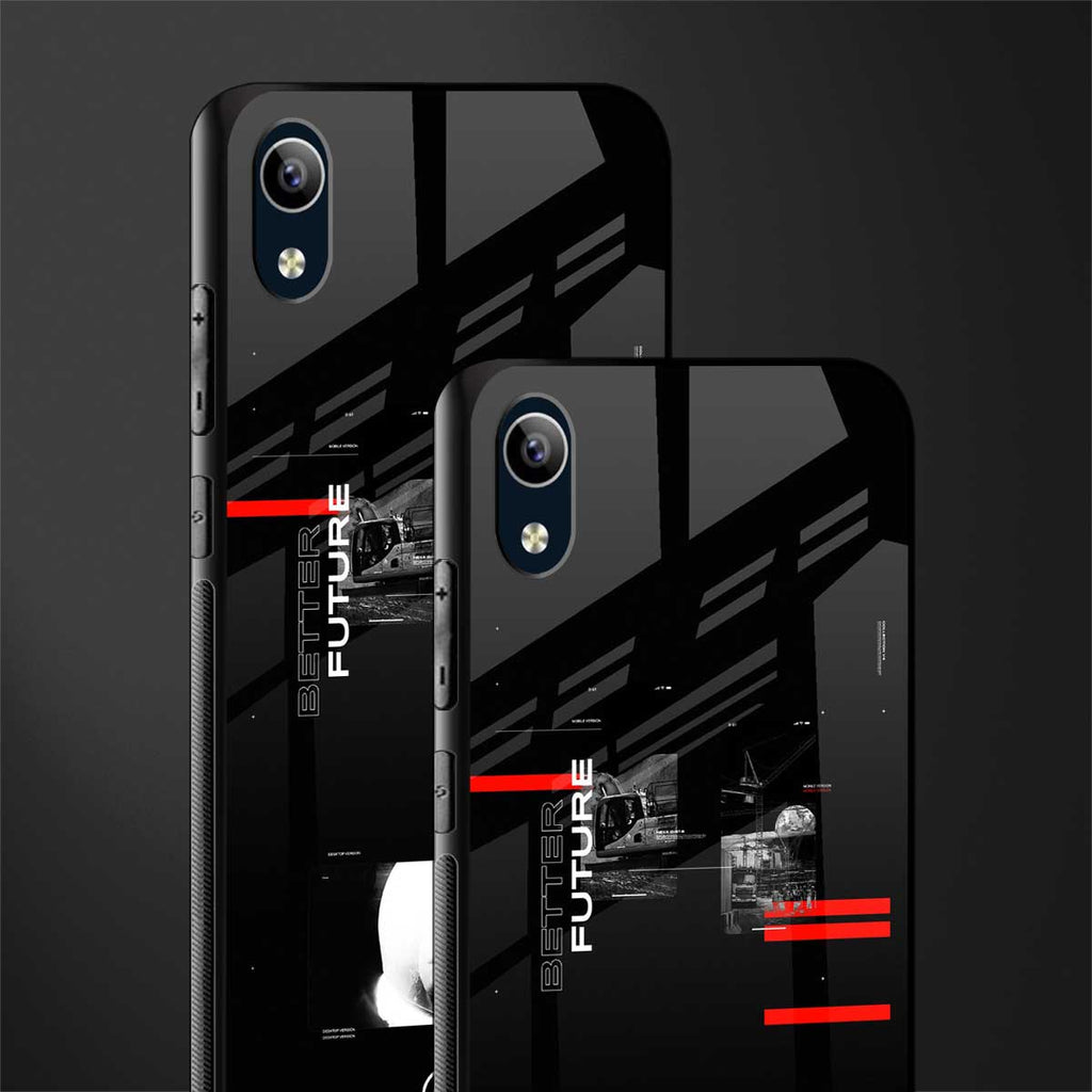 better future dark aesthetic glass case for vivo y91i image-2