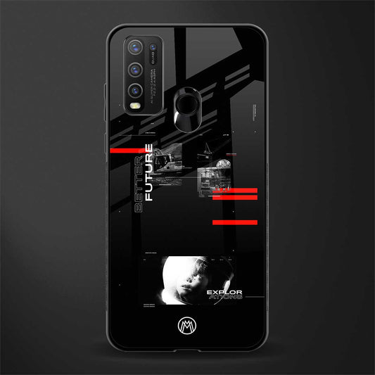 better future dark aesthetic glass case for vivo y30 image