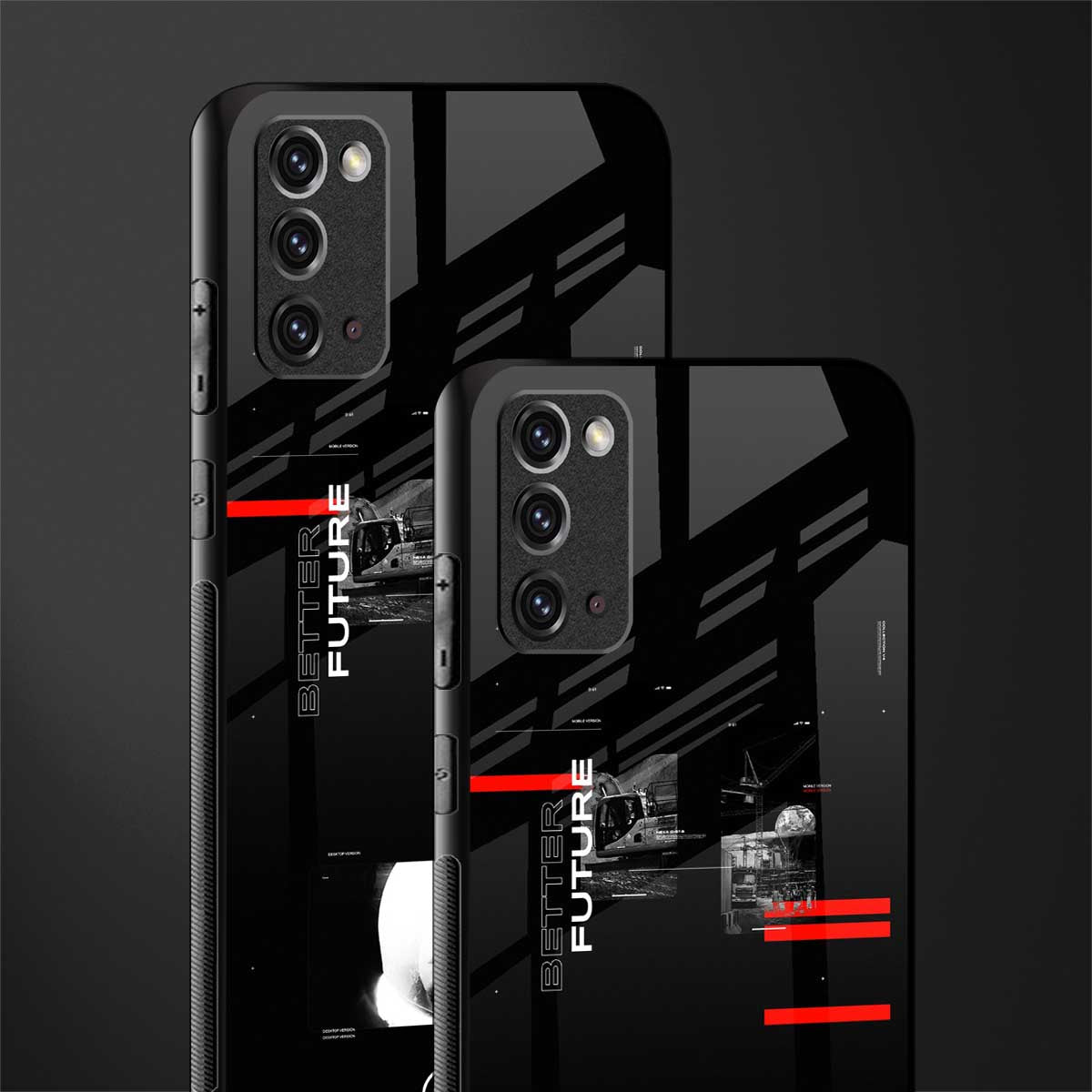 better future dark aesthetic glass case for samsung galaxy note 20 image-2