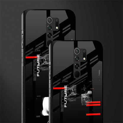 better future dark aesthetic glass case for poco m2 image-2