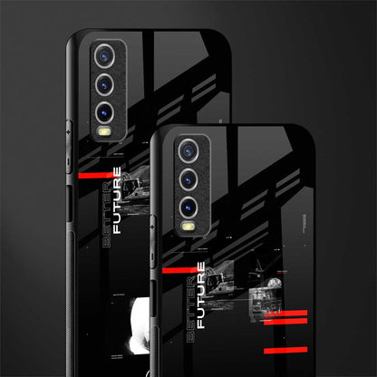 better future dark aesthetic glass case for vivo y12s image-2