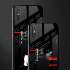 better future dark aesthetic glass case for redmi 9a image-2