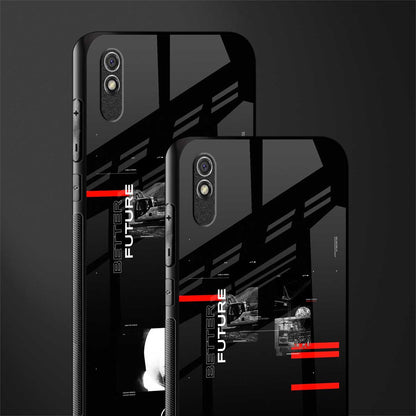 better future dark aesthetic glass case for redmi 9a image-2