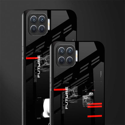 better future dark aesthetic glass case for oppo f17 pro image-2