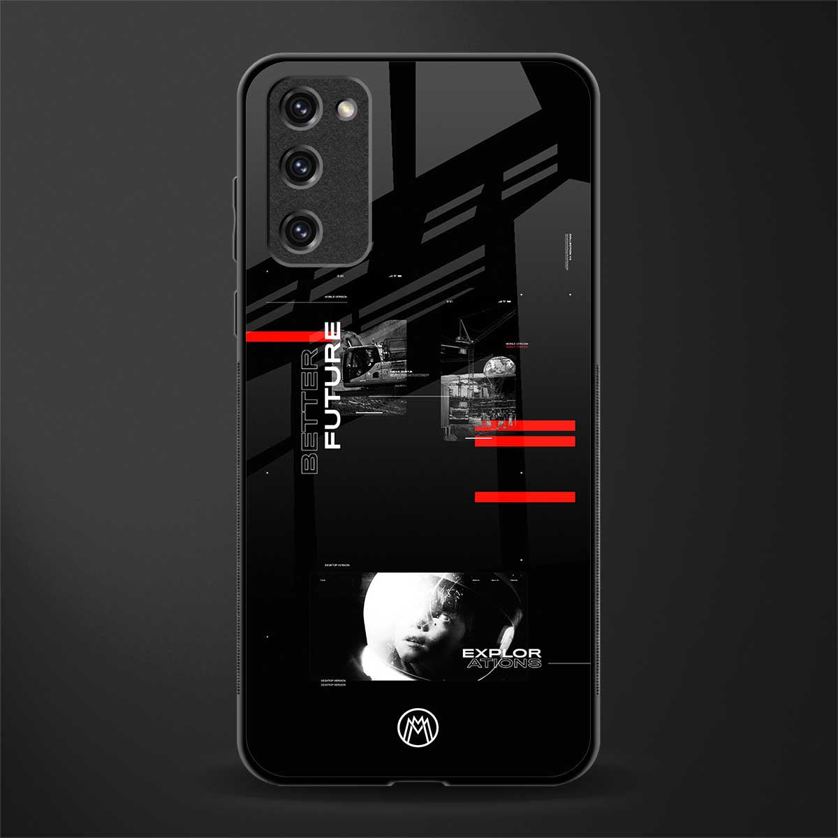 better future dark aesthetic glass case for samsung galaxy s20 fe image