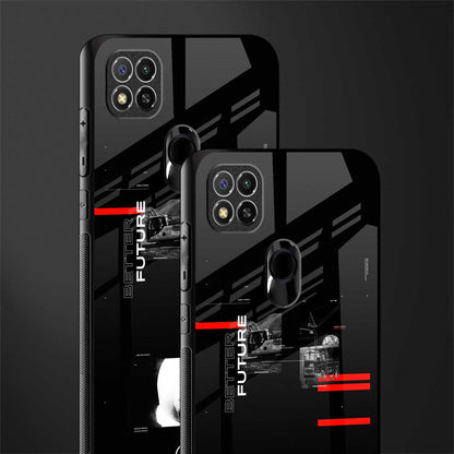 better future dark aesthetic glass case for poco c31 image-2