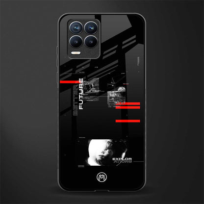 better future dark aesthetic glass case for realme 8 pro image