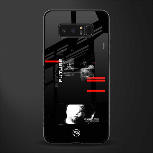 better future dark aesthetic glass case for samsung galaxy note 8 image