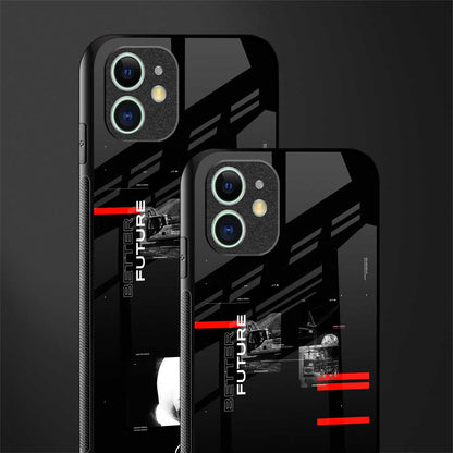 better future dark aesthetic glass case for iphone 12 image-2