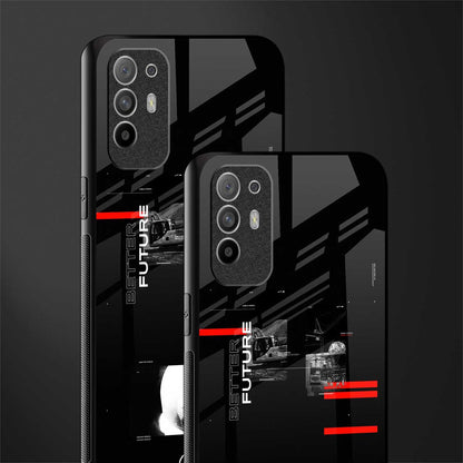 better future dark aesthetic glass case for oppo f19 pro plus image-2