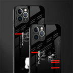 better future dark aesthetic glass case for iphone 11 pro image-2
