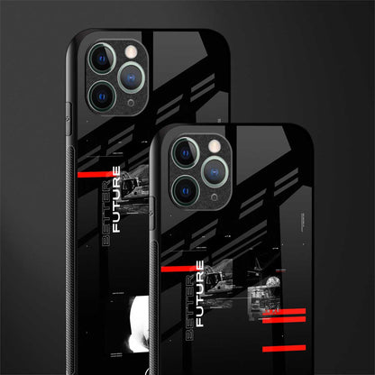 better future dark aesthetic glass case for iphone 11 pro image-2