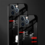 better future dark aesthetic glass case for iphone 12 pro image-2