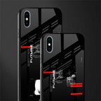 better future dark aesthetic glass case for iphone xs max image-2