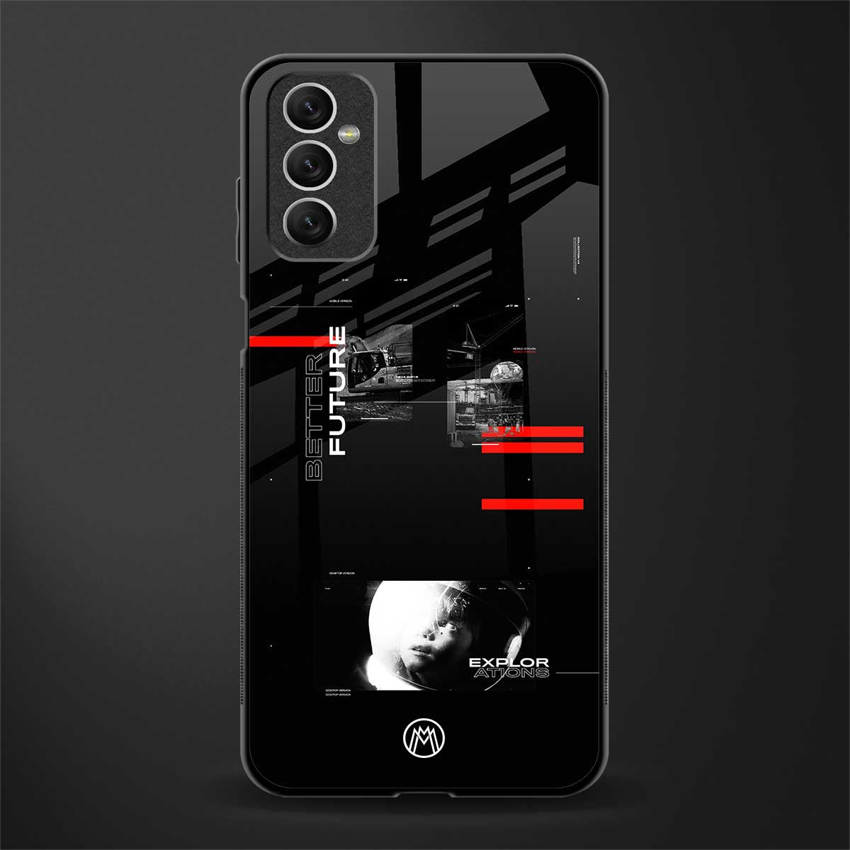 better future dark aesthetic glass case for samsung galaxy m52 5g image