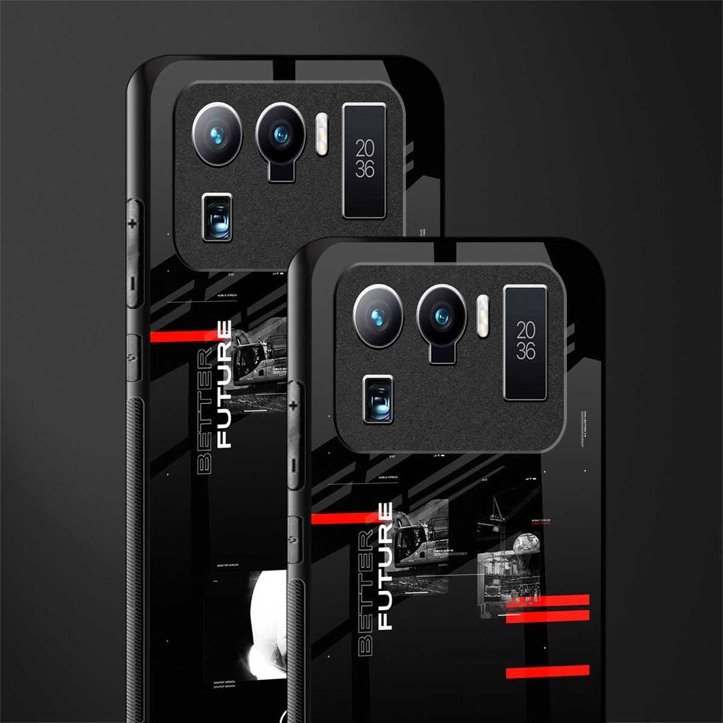better future dark aesthetic glass case for mi 11 ultra 5g image-2