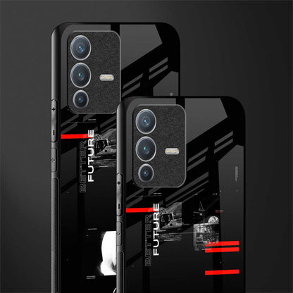 better future dark aesthetic glass case for vivo v23 pro 5g image-2