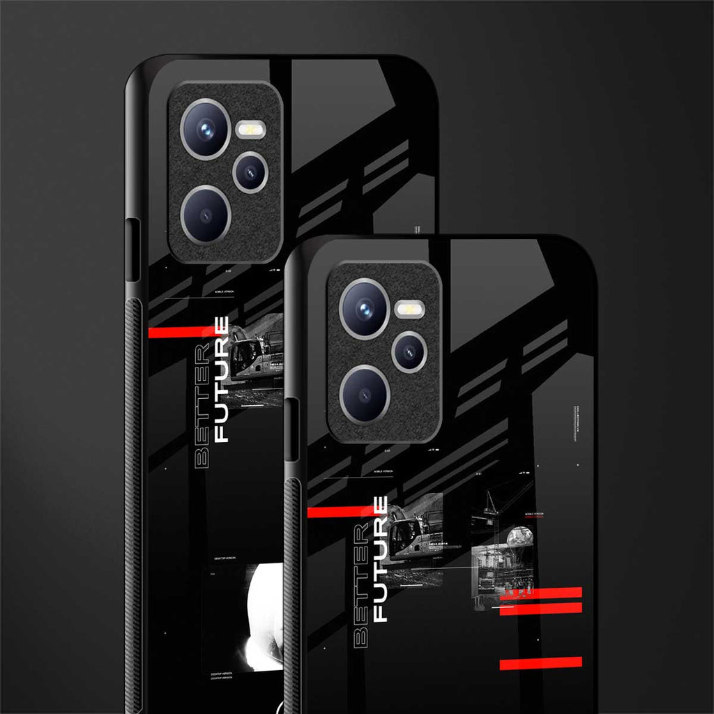 better future dark aesthetic glass case for realme c35 image-2
