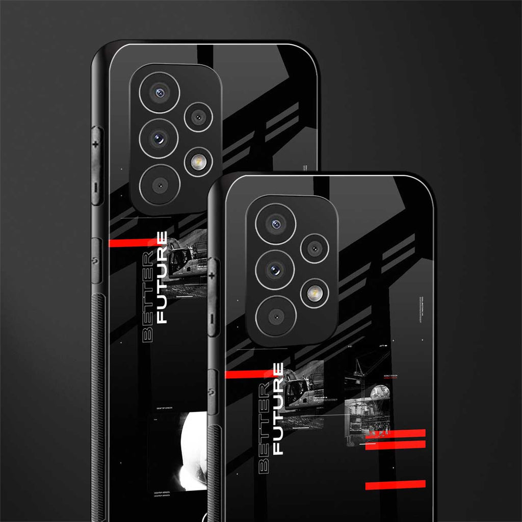 better future dark aesthetic back phone cover | glass case for samsung galaxy a53 5g