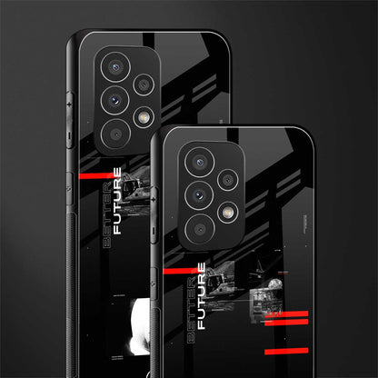 better future dark aesthetic back phone cover | glass case for samsung galaxy a53 5g