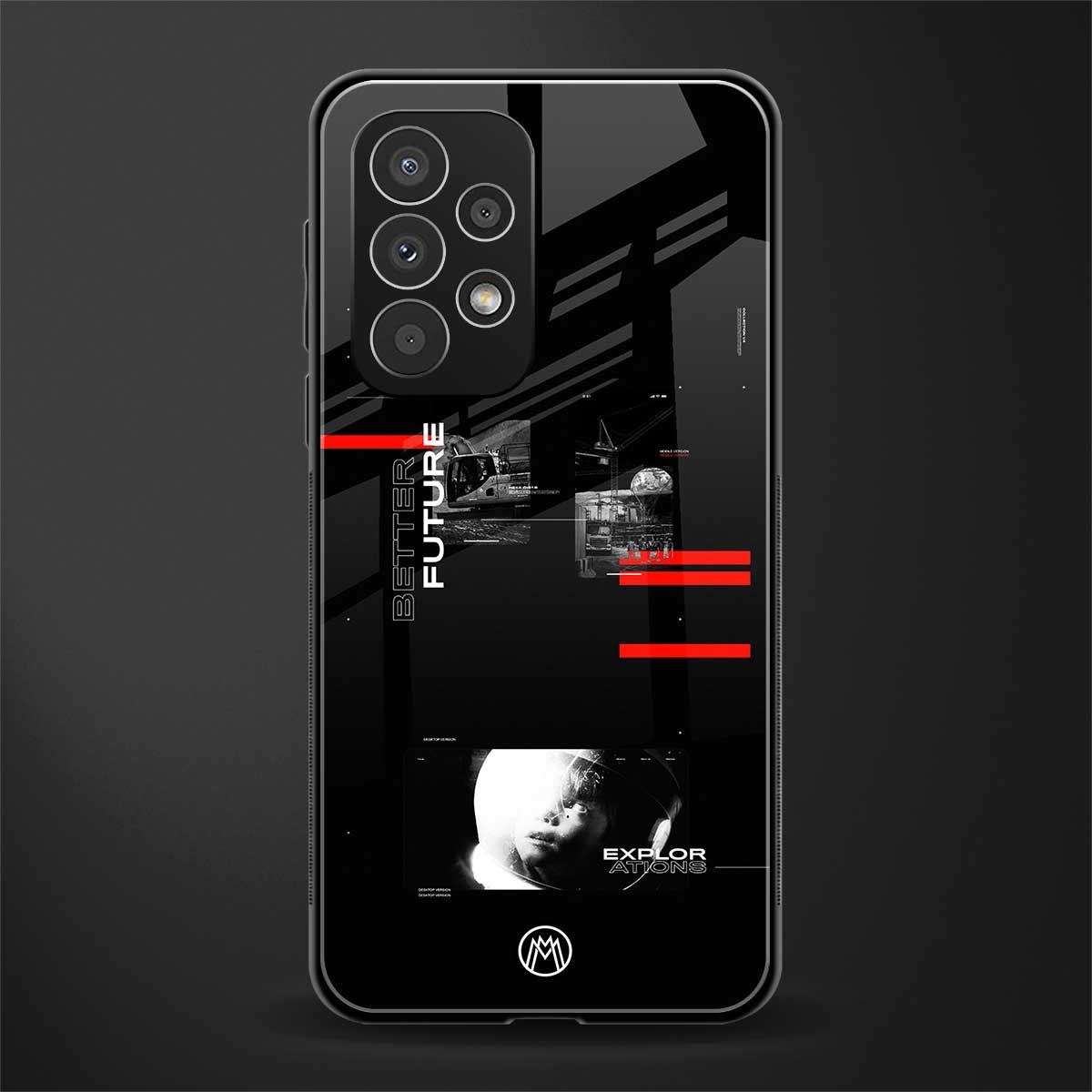 better future dark aesthetic back phone cover | glass case for samsung galaxy a53 5g