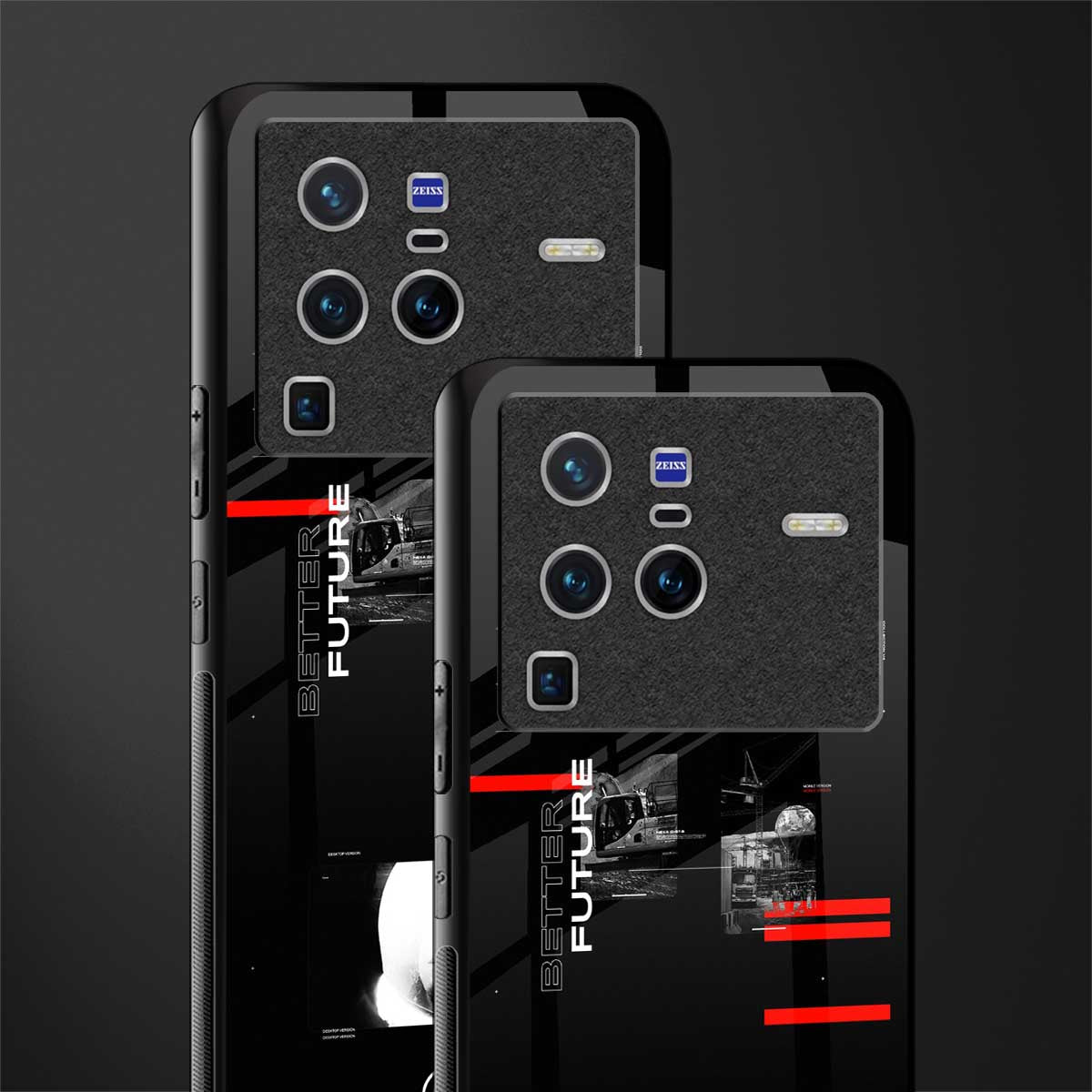 better future dark aesthetic glass case for vivo x80 pro 5g image-2